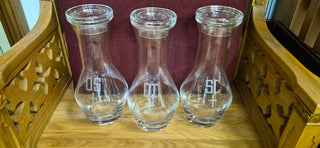 Holy Oil Bottles, large glass