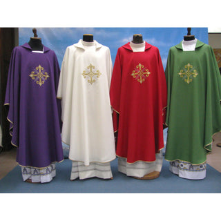 Memorial Vestment, Chasuble with Embroidered Filigree Cross