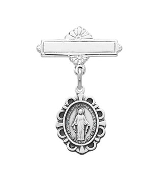 Miraculous Medal  Baby Pin