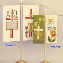 Church Banner Stand 76BA20, for one or two banners