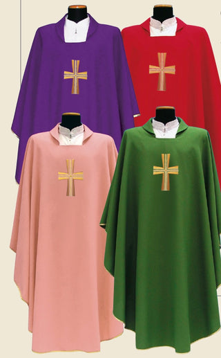 Chasuble with Embroidered Cross #652