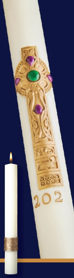 Cross of Erin Paschal Candle