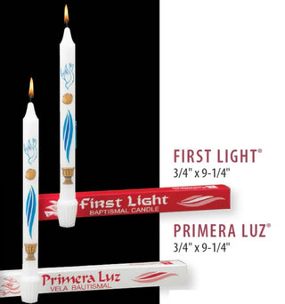 First Light Baptism Candle, Primera Luz Vela Bautismal