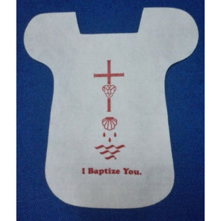 Baptism Bib, set of 25