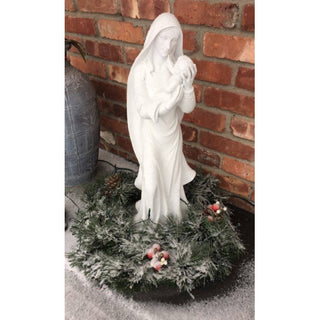 Statue, Blessed Mother with Jesus, garden statue