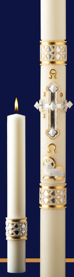 Merciful Lamb Paschal Candle