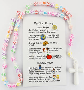 Child's Multi-Colored Cross Rosary