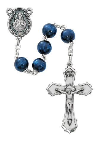Blue Wood Rosary