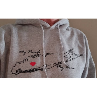 Sweatshirt: My Parish, My Home. Custom Place and Church Name