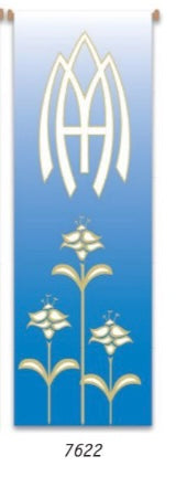 Church Banner Maria Regina Symbol