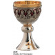 Chalice, The Last Supper & Bowl Paten, Red Enamel