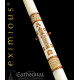 Paschal, Easter Candle, 51% Bees wax, Luke 24, Size 4