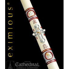 Paschal, Easter Candle, Upon this Rock, 51% Bees Wax Eximious, Size 8SP