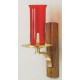Sanctuary Candle Wall Sconce, Wood  Wall Plate 28BSL28