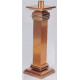 Tall Tabletop Candlestick, Layered Square Base 11C20
