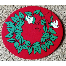 Trivet / Pot Protector, Wreath, Open to see Volume Price!