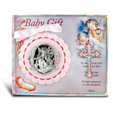 Baby, Guardian Angel Crib Medal & Cross