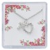 Bracelet, Pearl Bracelet, Crystal Heart & Cross, & Cross Earrings