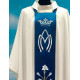 Vestment, Chasuble Marian with Crown and Rose #778